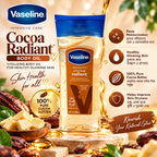 Vaseline Intensive Care Cocoa Radiant Body Oil – 200ml | Pure Cocoa Butter