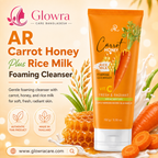 AR Carrot Honey Plus Rice Milk Foaming Cleanser 150g | Gentle Face Cleanser with Carrot, Honey & Rice Milk for Soft, Fresh & Radiant Skin
