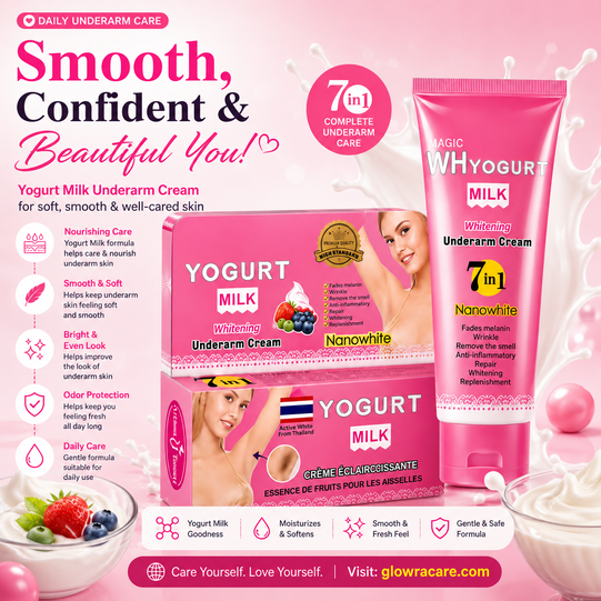 Magic White Yogurt Milk Underarm Cream 7 in 1 – আন্ডারআর্ম Brightening, Smooth & Moisturizing Care